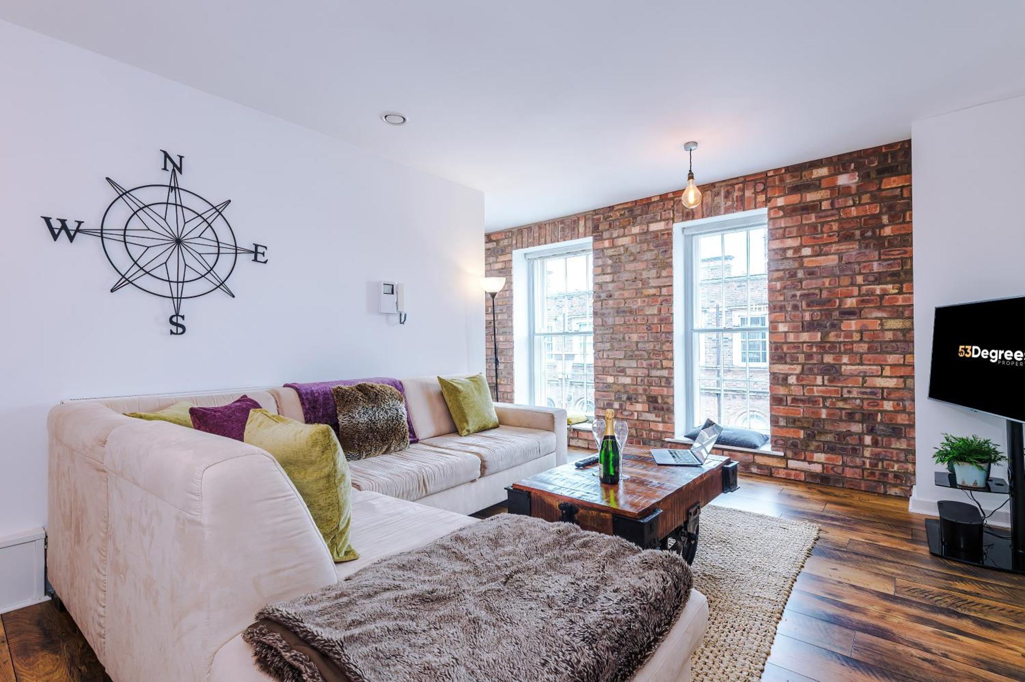 Apartment New! Stunning Centre 2-bed In By 53 Degrees - Ideal For Couples & Groups - Sleeps 4!
